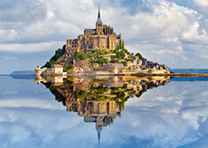몽생미셸 성 두개의 하늘