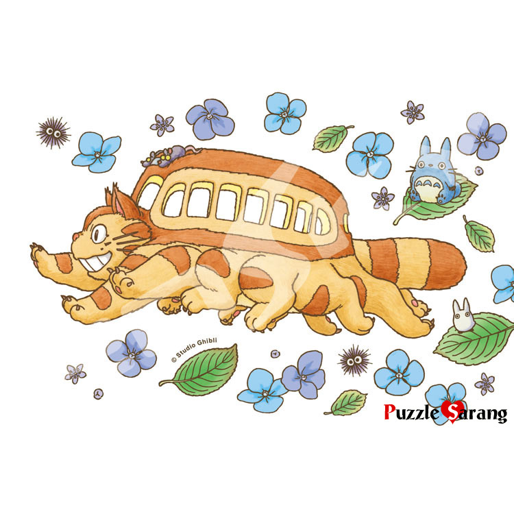 토토로 - 수국과 고양이 버스 [초미니]