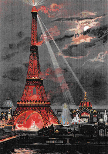 1889 만국박람회 조명을 밝힌 에펠탑