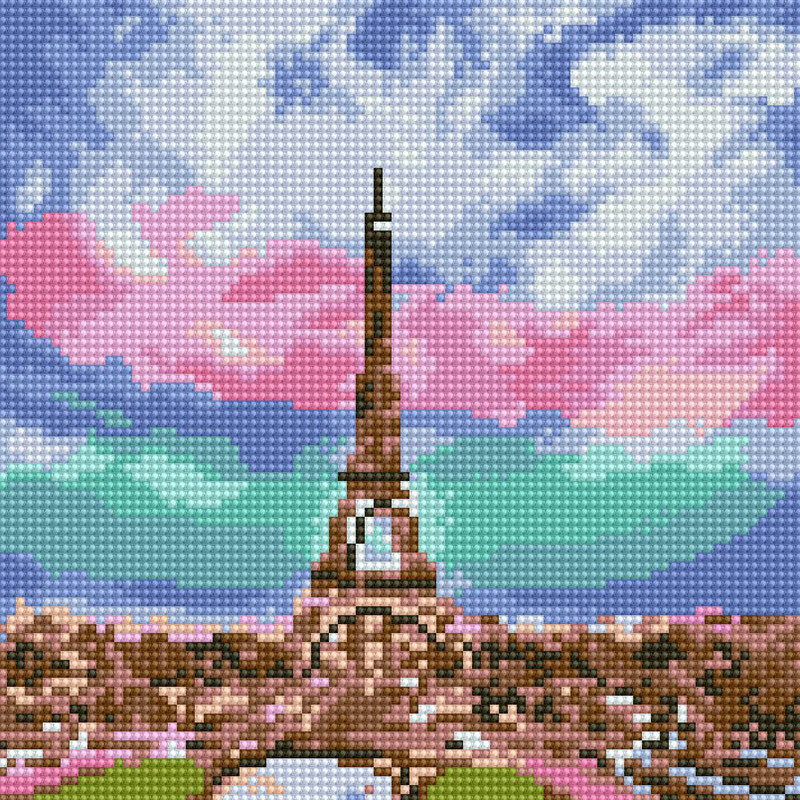 아름다운 에펠탑 [캔버스형] [보석십자수]