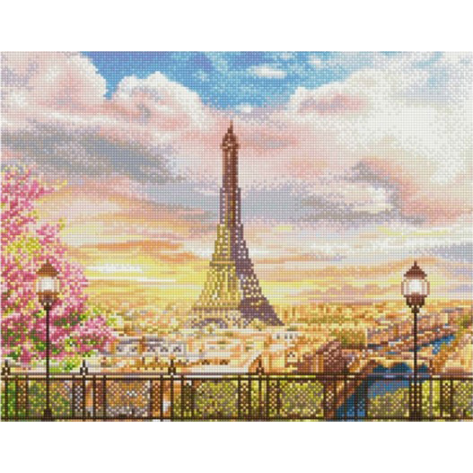 에펠탑의 로망 [캔버스형] [보석십자수]